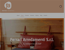 Tablet Screenshot of ferrariarredamenti.net