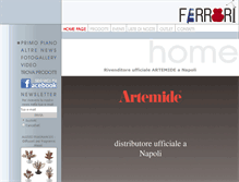 Tablet Screenshot of ferrariarredamenti.it